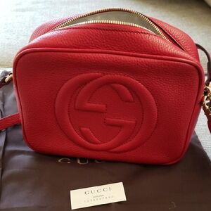 Gucci Red Soho Disco Crossbody Bag